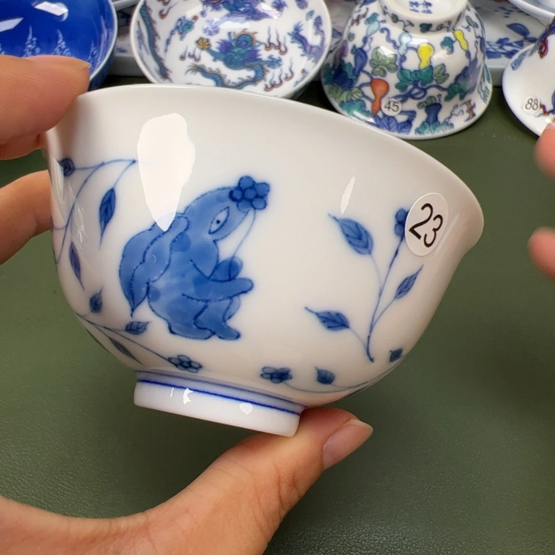 景德镇纯手工纯手绘茶具木木23