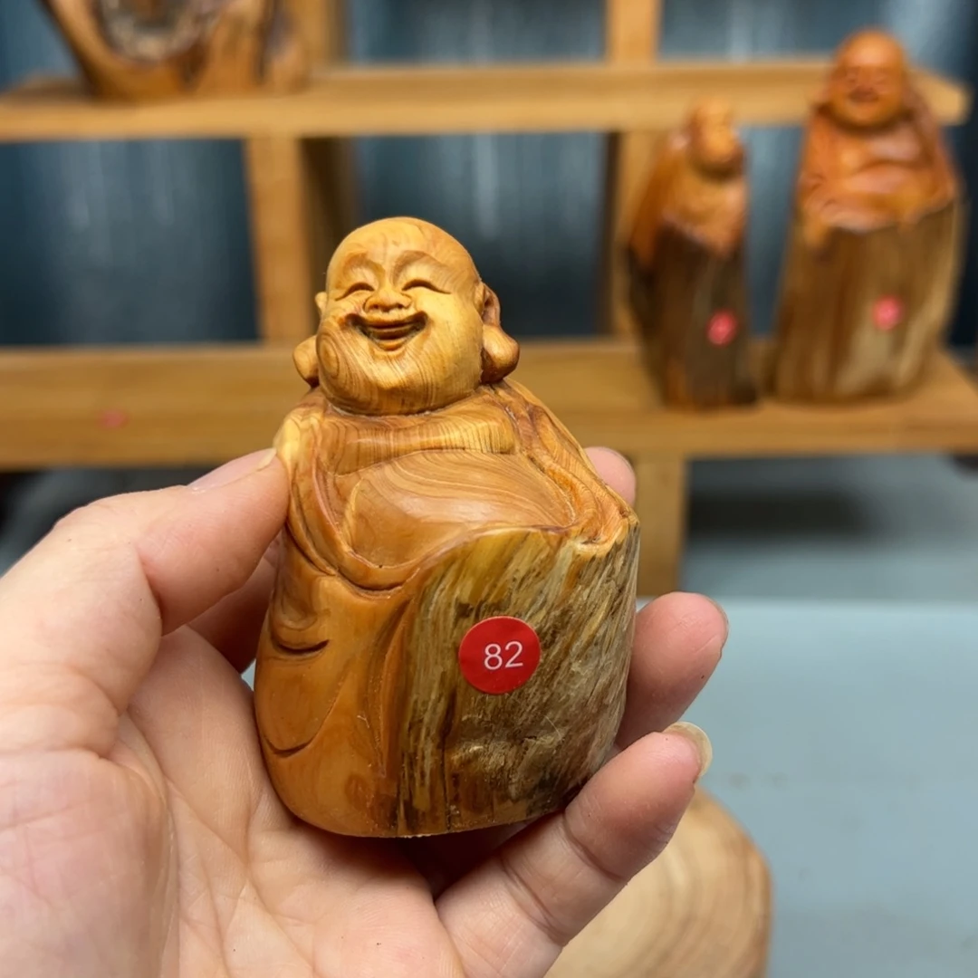 芳***航木崖柏木摆件手把件，