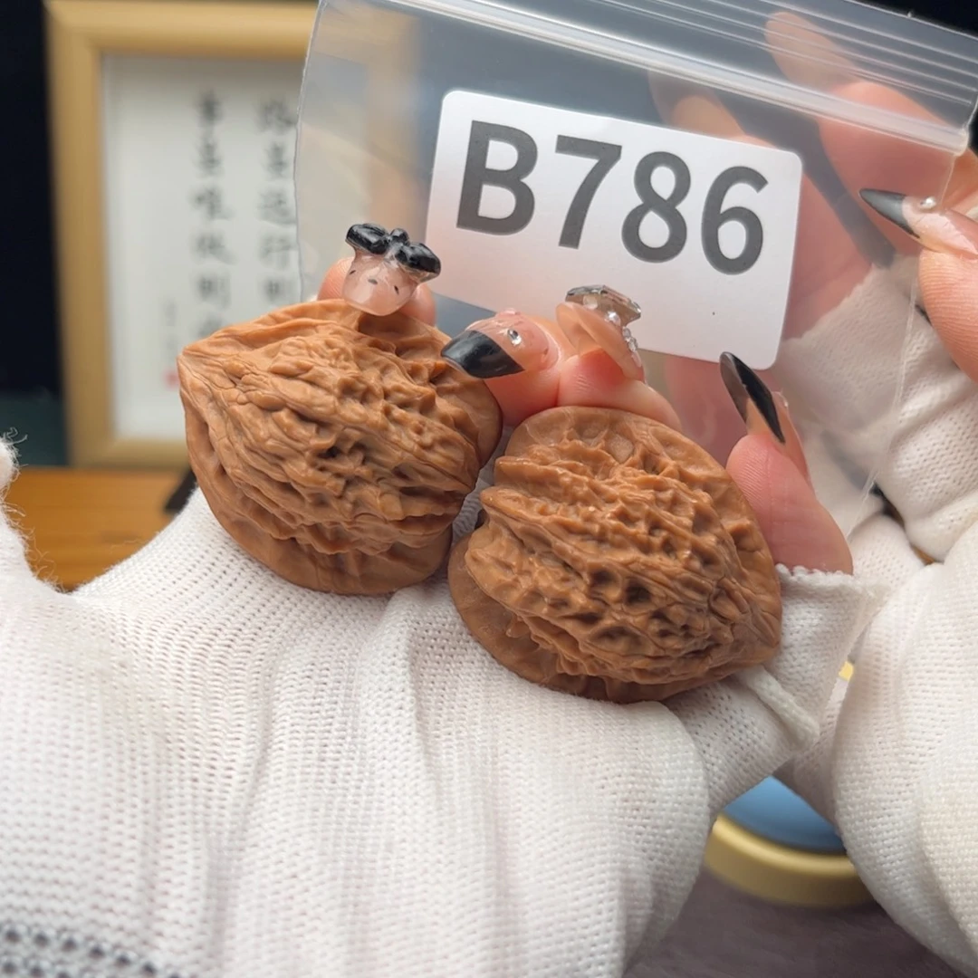 把件文玩核桃36七步沟b786