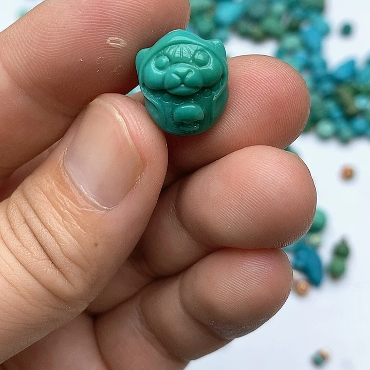 未镶嵌绿松石珠宝奇石