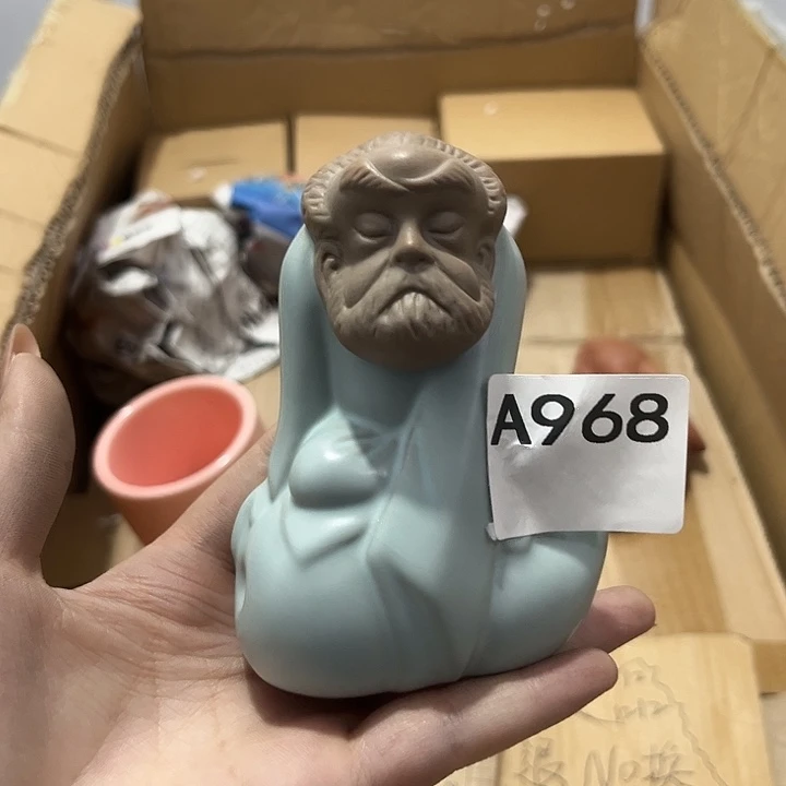 瓷片茶摆件工艺品摆件666