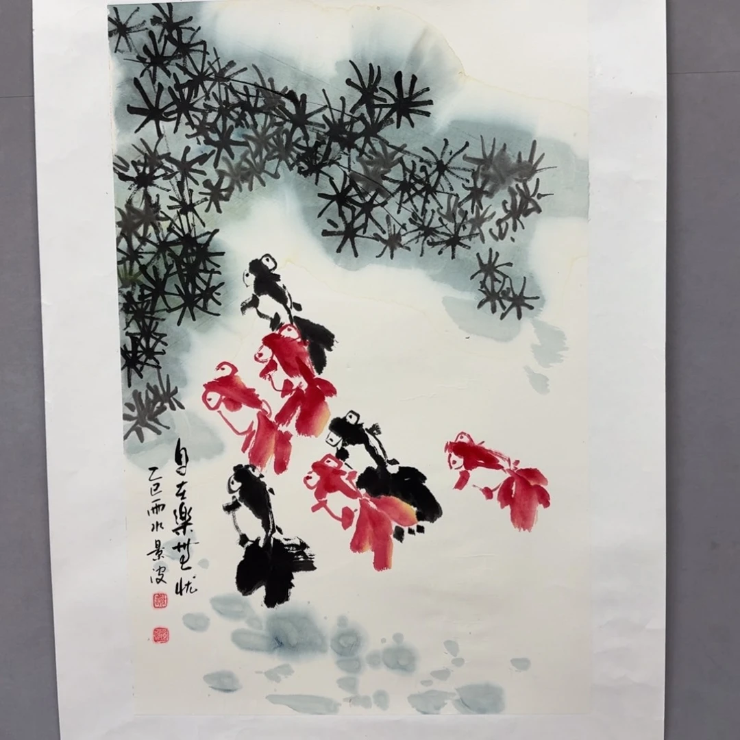 国画艺术家真人手绘