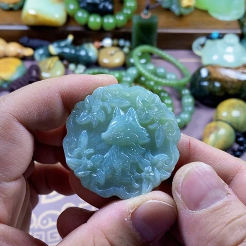 未镶嵌蛇纹石玉手链