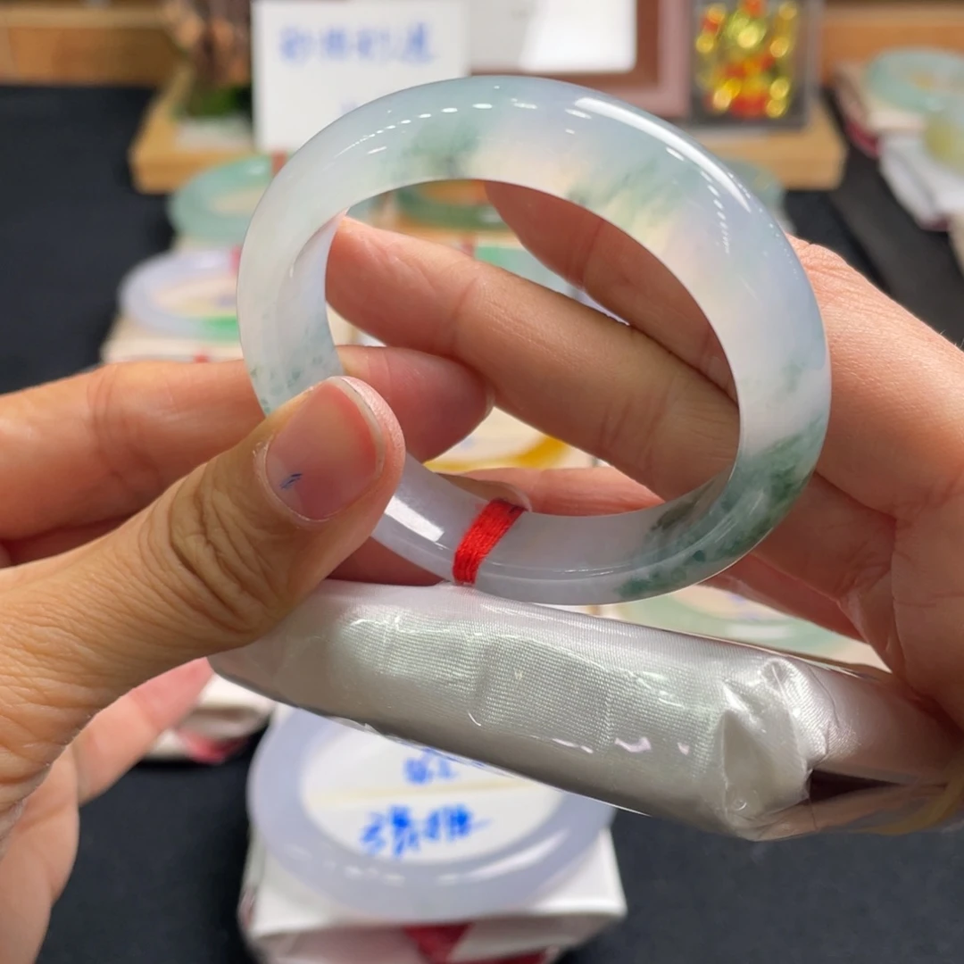 翡翠手镯未镶嵌53贵妃天然翡翠A货