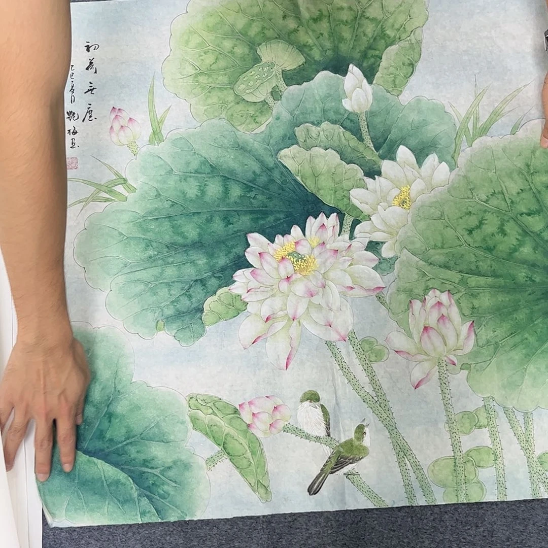 国画纯手绘国画宣纸作品