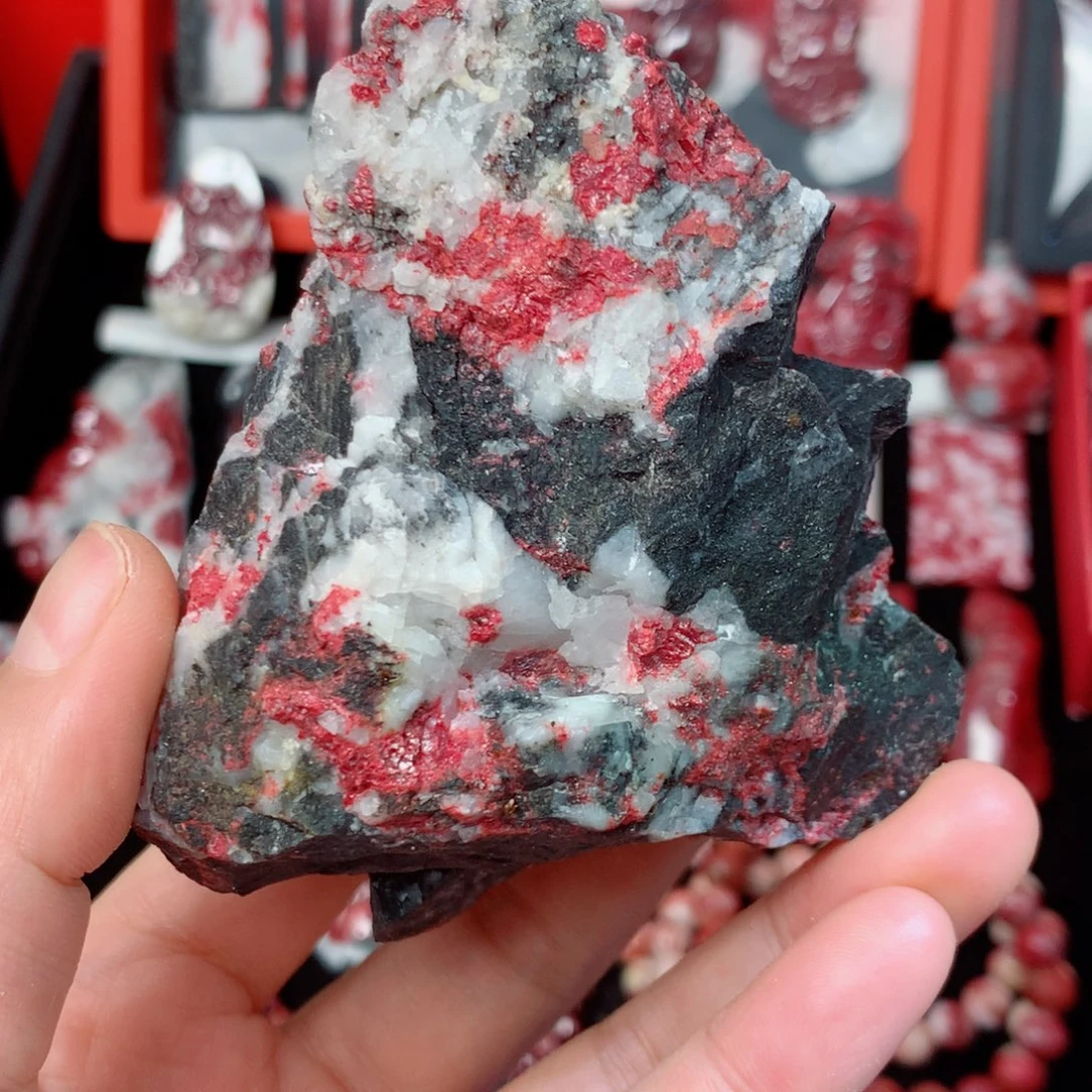 天然辰砂天然毛石