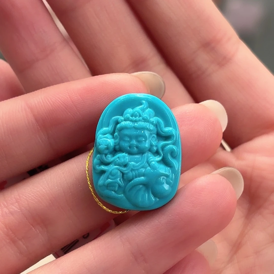 绿松石未镶嵌颈饰