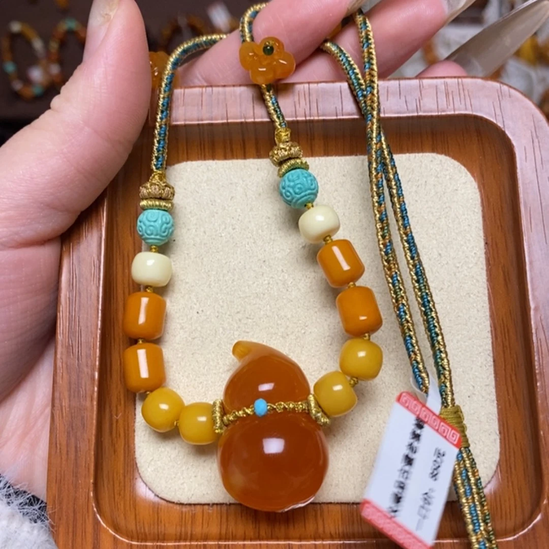 【闪购商品】蜜蜡颈饰未镶嵌项链