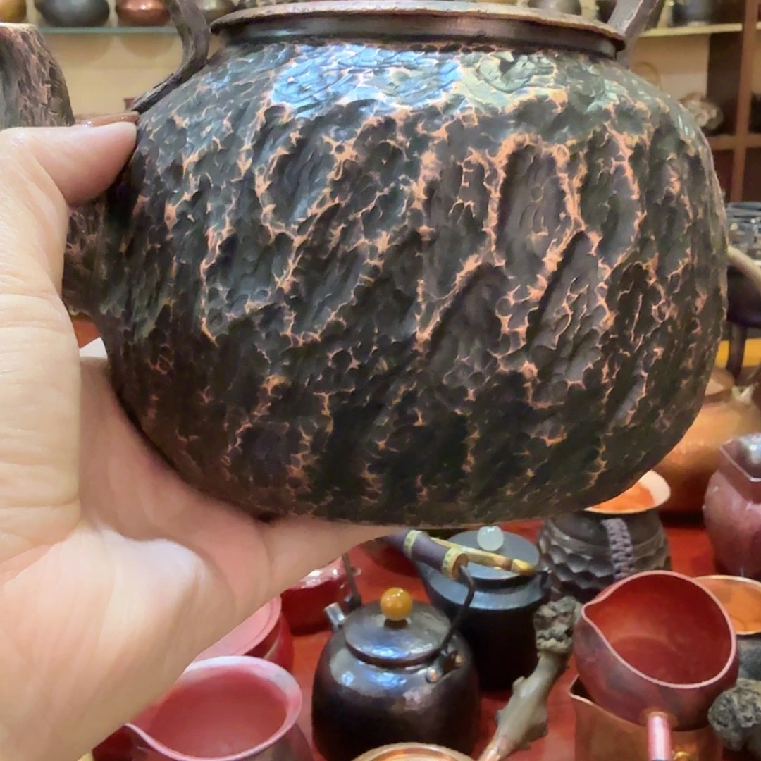 调***样紫铜手工制作摆件