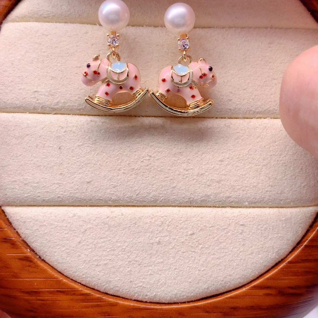 耳饰淡水珍珠合金