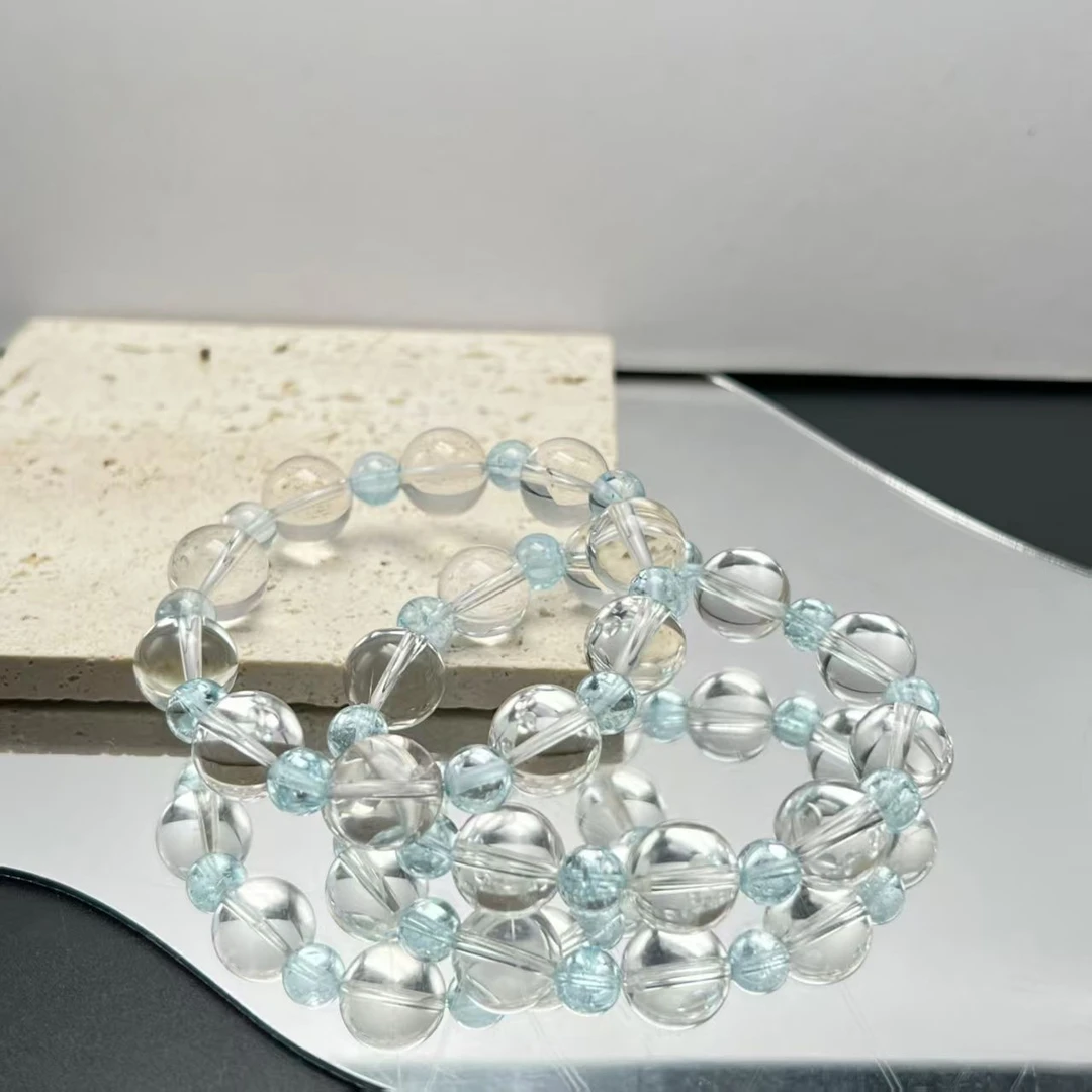 【北野甄选】天然白水晶DIY手串B143H-39多样性发一11mm+