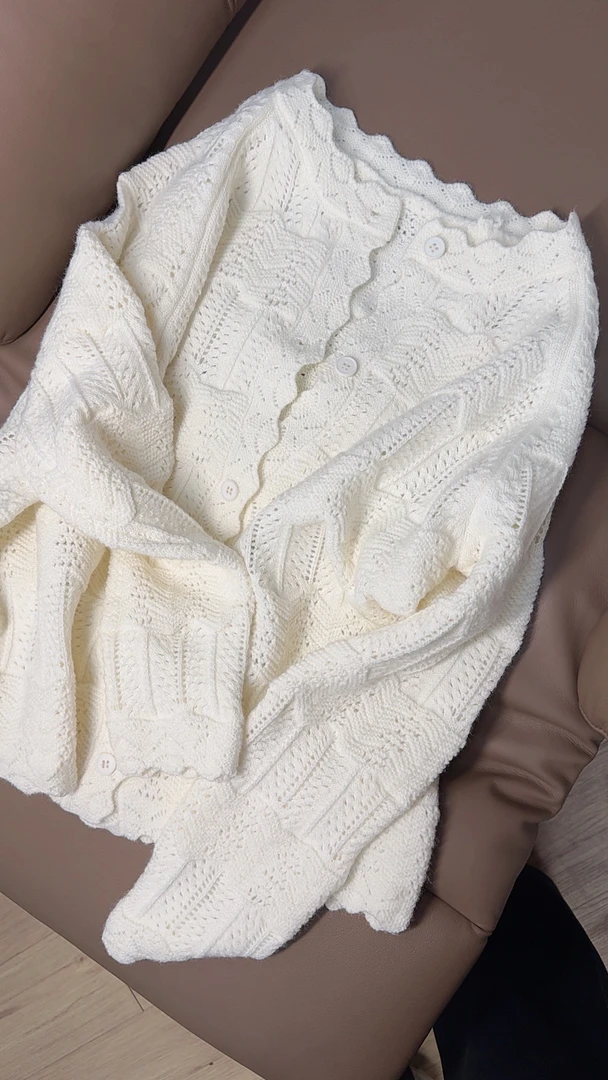 【温柔减龄】高级感洋气优雅针织开衫毛衣外套开衫 17202-