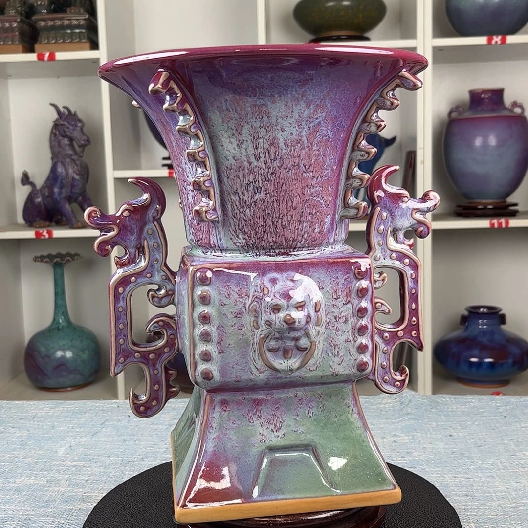 瓷片摆件……华夏鼎。无礼盒