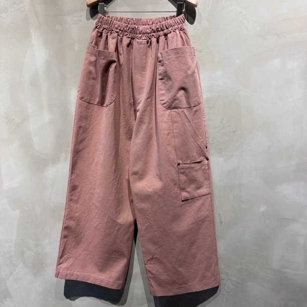 韩国休闲宽松布裤