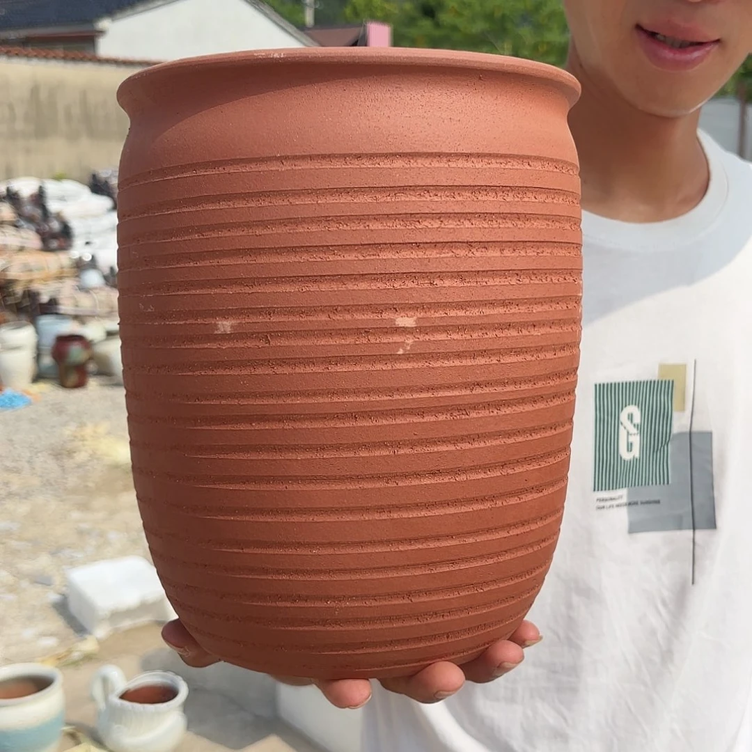 红陶口不圆口径20高度25一个