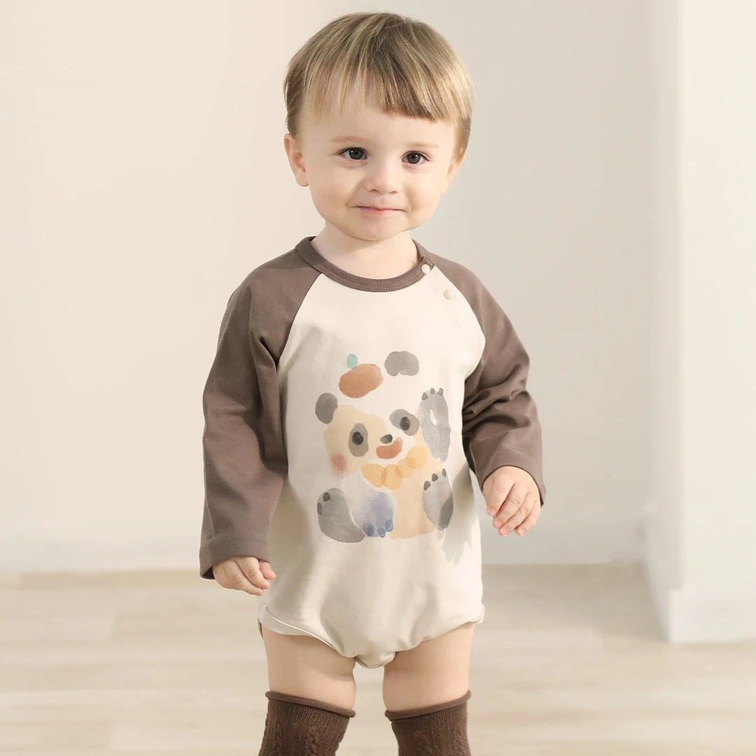 婴儿包屁衣春季连体衣纯棉春装幼儿三角哈衣春款超萌可爱宝宝衣服