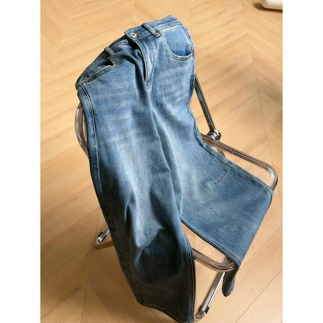 "优品" 水洗重磅高货镰刀牛仔裤 24-180