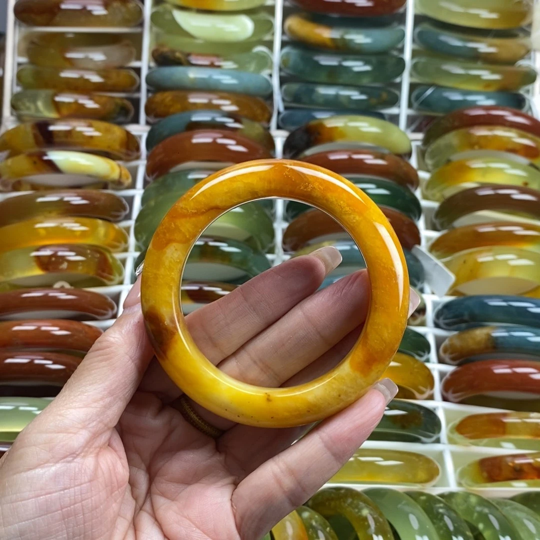 未镶嵌蛇纹石玉手镯54