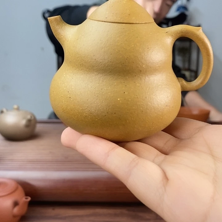 本山绿泥茶壶葫芦160cc