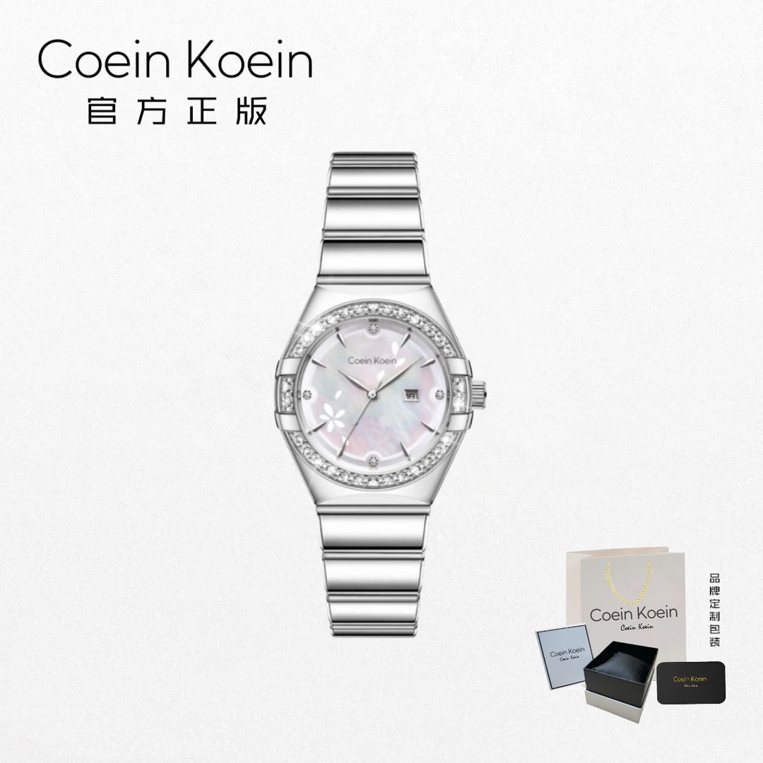 Coein Koein【官方正版】CK5988花落流萤经典气质彩贝母女士手腕表