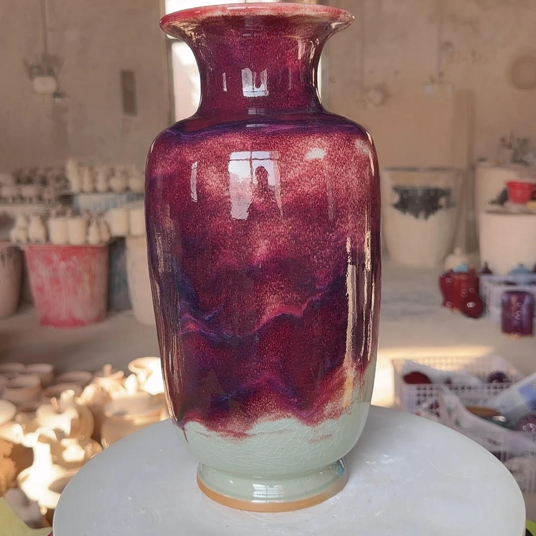 摆件陶郑家钧窑摆件