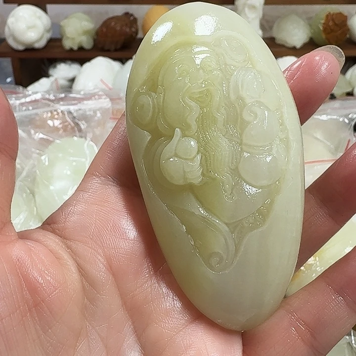 寻***尘砖雕石头手把件不退不换