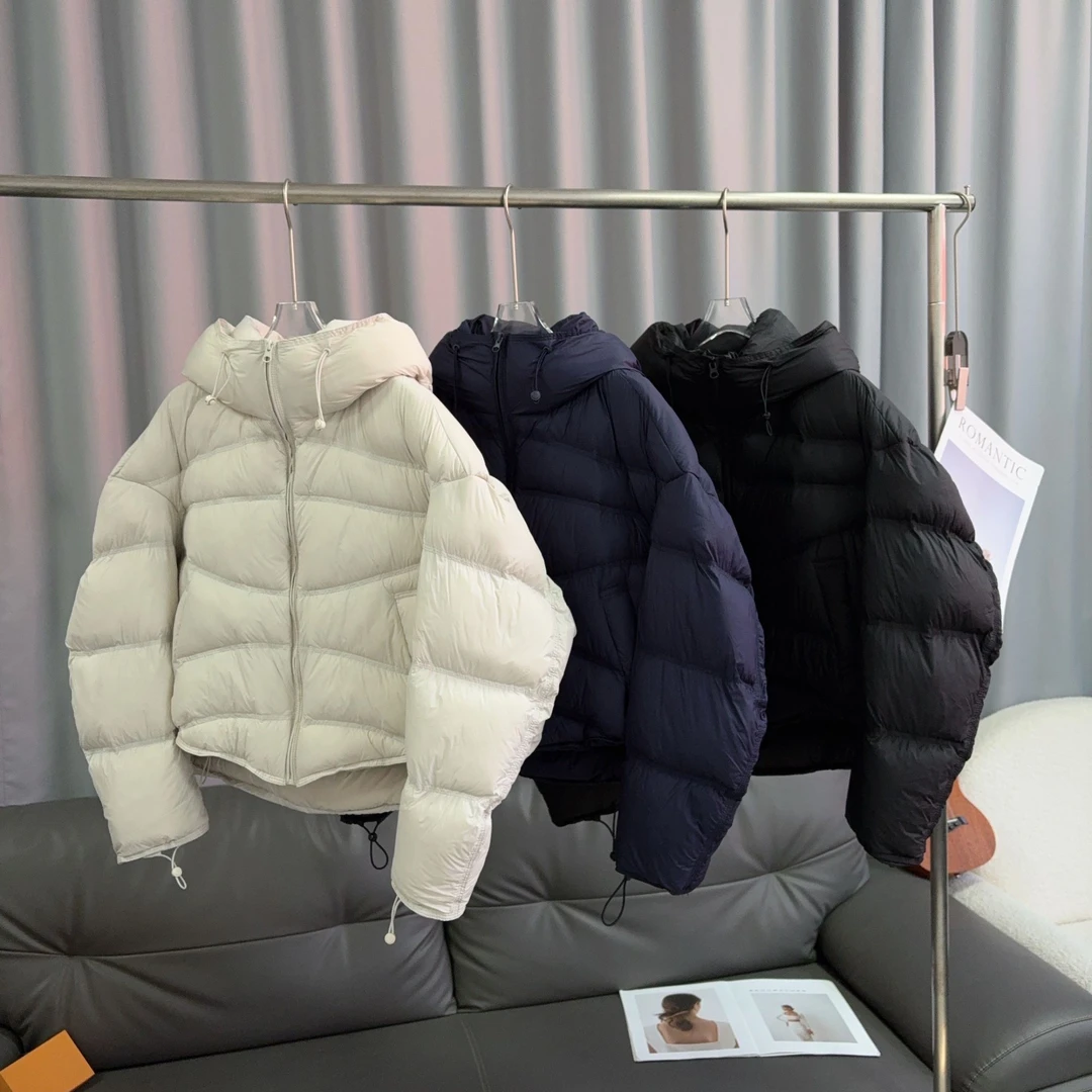 【FANLIUSU】厚款常规连帽纯色羽绒时尚宽松简约