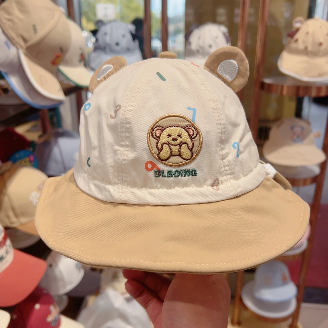 哆啦布丁春夏款男宝渔夫帽透气防晒儿童帽子男宝薄款盆帽62682