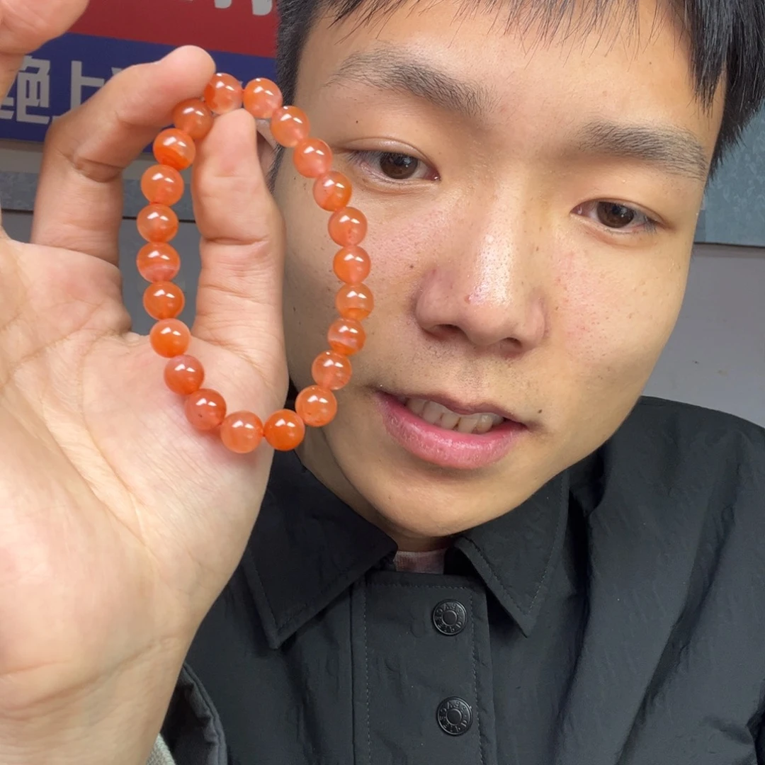 玛瑙/玉髓颈饰未镶嵌多样性南红手串卡9货头