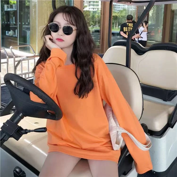 清仓福利品休闲宽松长袖上衣（衣长65）