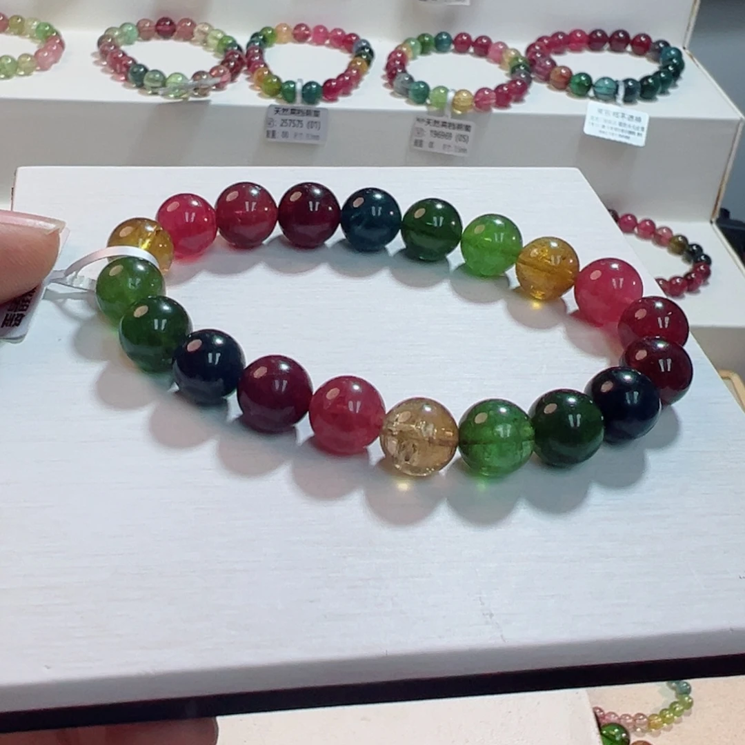 碧玺未镶嵌手链碧玺