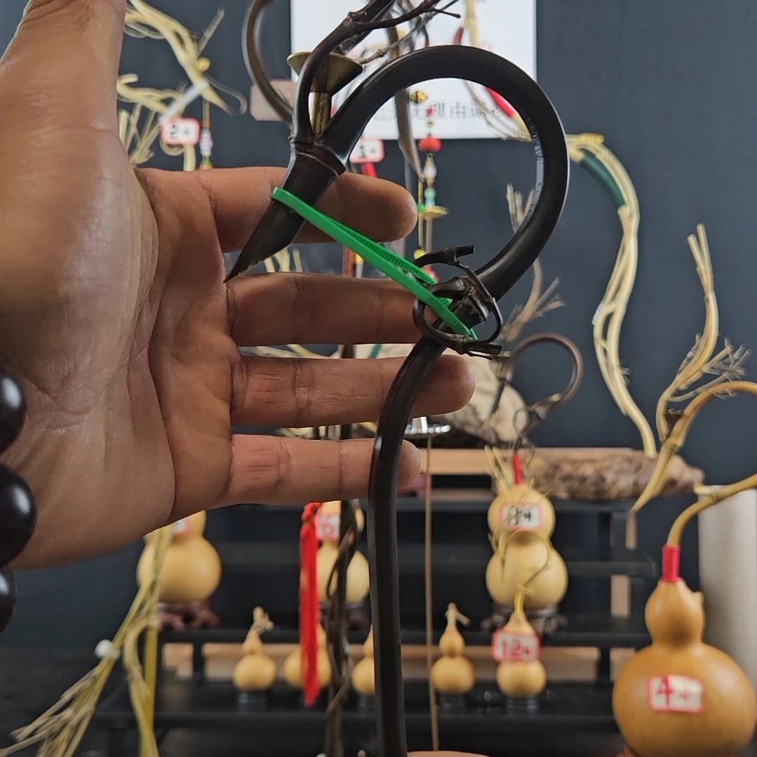 竹龙头葫芦配饰紫竹