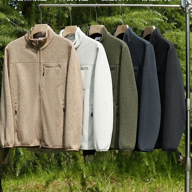 轻暖御寒！AIRPRO-HEAT科技暖绒~意式秋冬男士针织抓绒衣外套1708