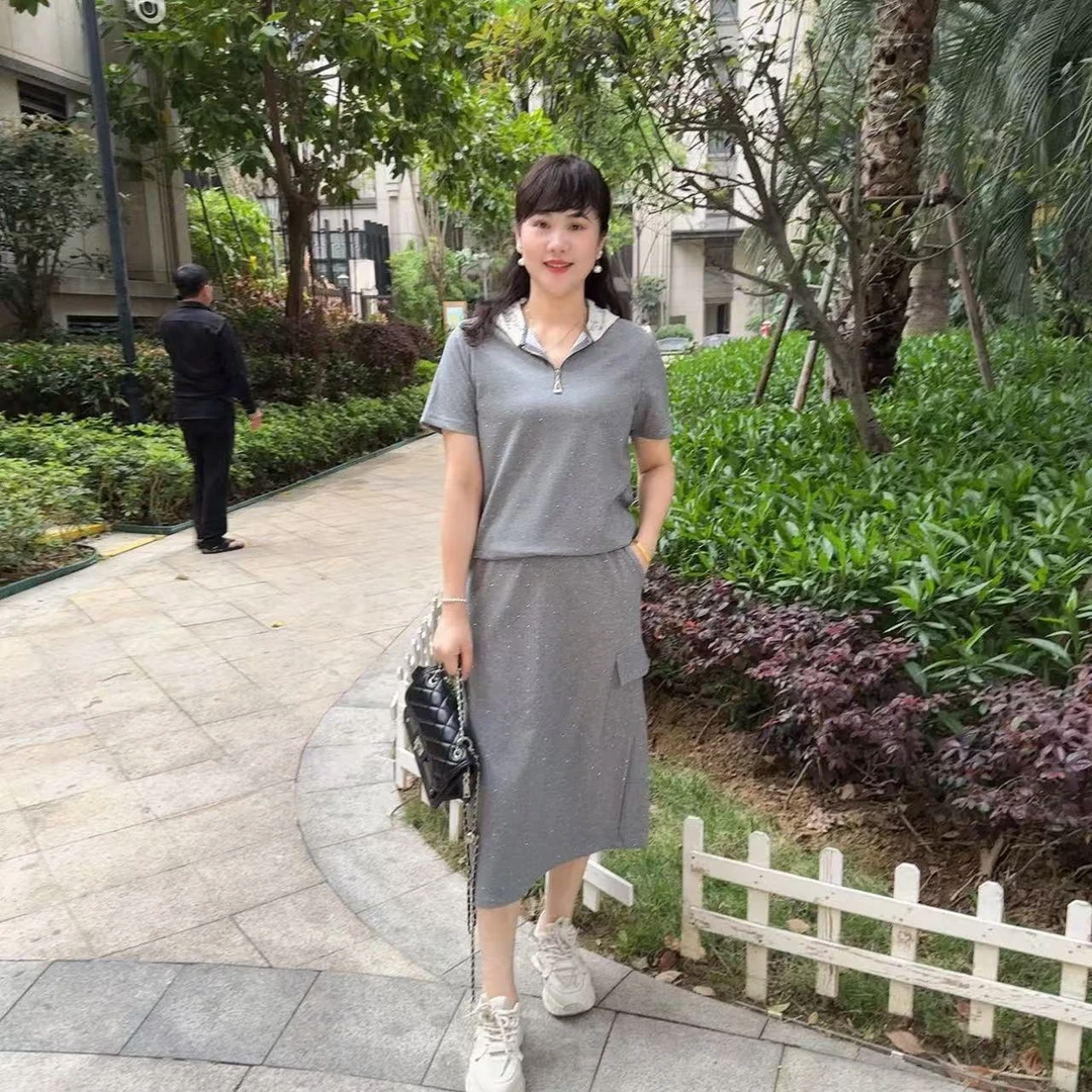 8-637两件套套装裙衣55裙75长