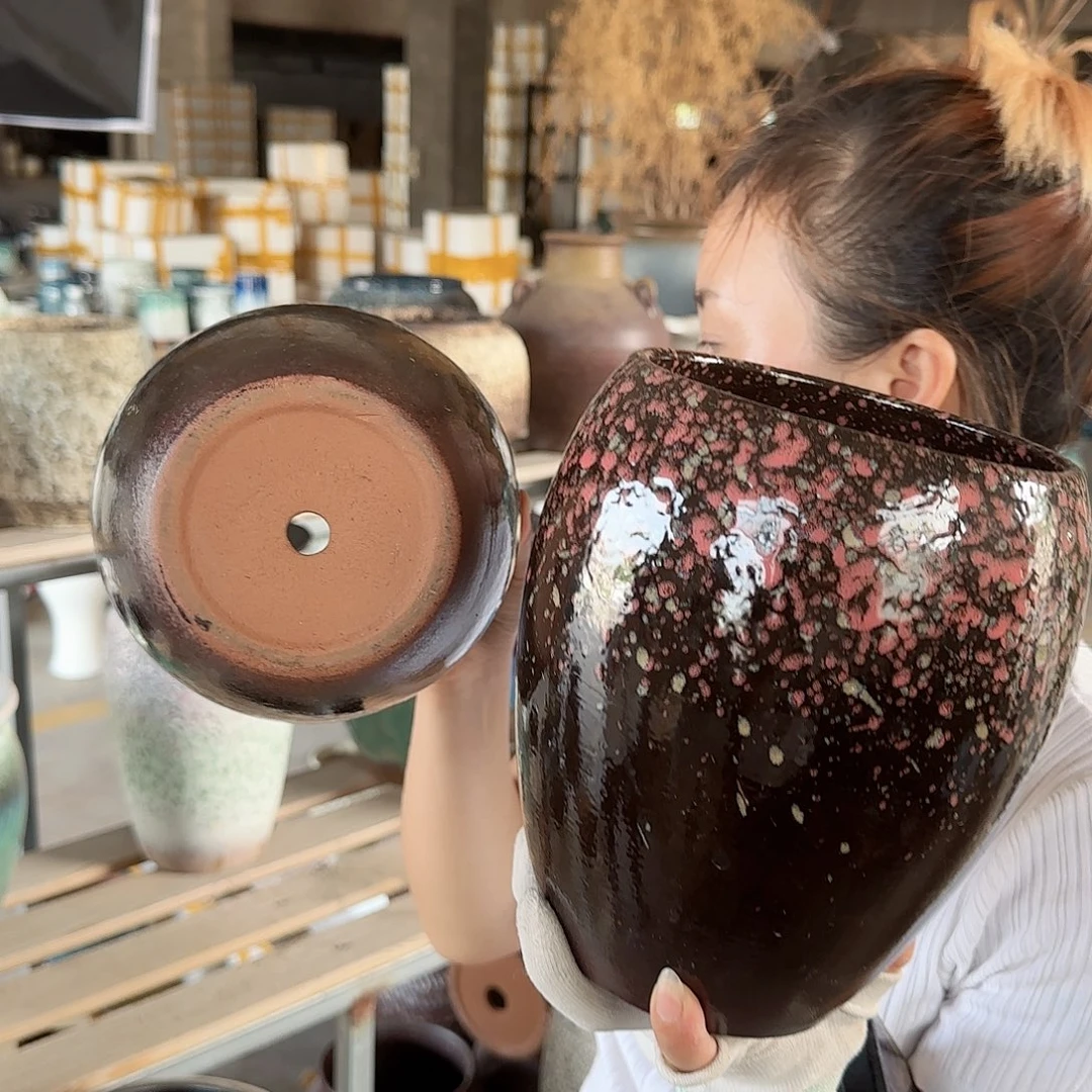 花盆紫砂王嫂花盆1012-173高20口15