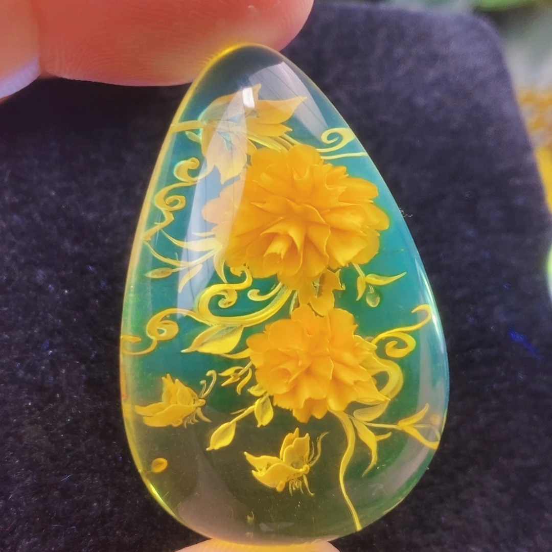 【闪购商品】金珀吊坠(不含链)未镶嵌