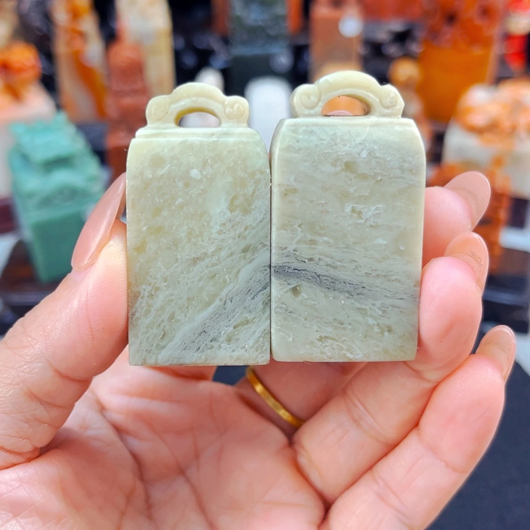 青田石捡漏瑕疵品2方