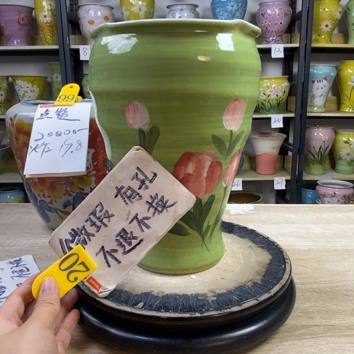 景德镇高温陶瓷花盆