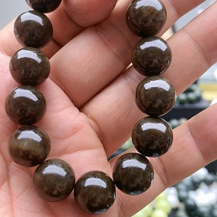 【闪购商品】手链未镶嵌和田玉14老糖