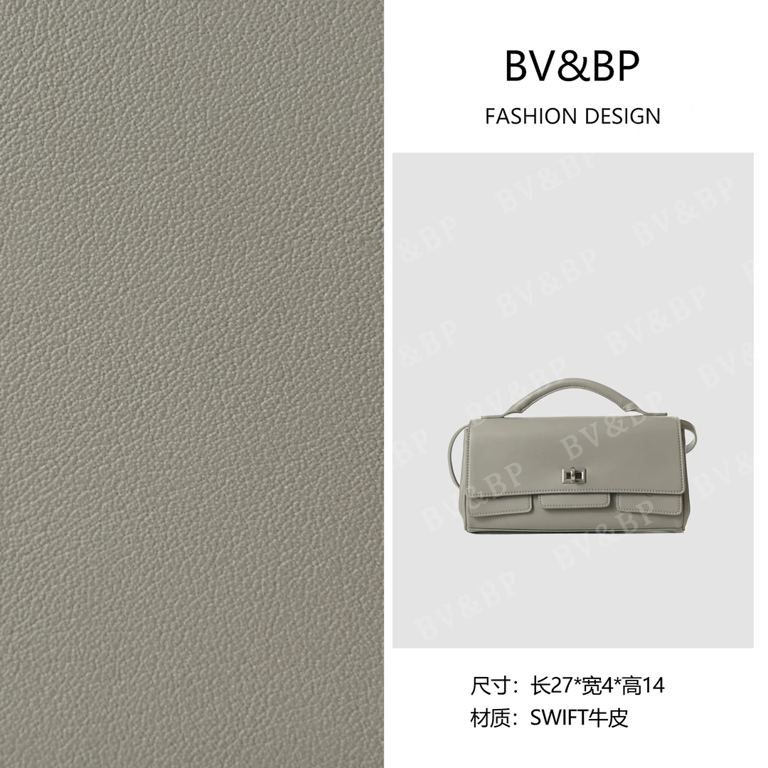BV&BP· 原创设计 真皮高定单肩斜跨包    BV250340-玛瑙灰