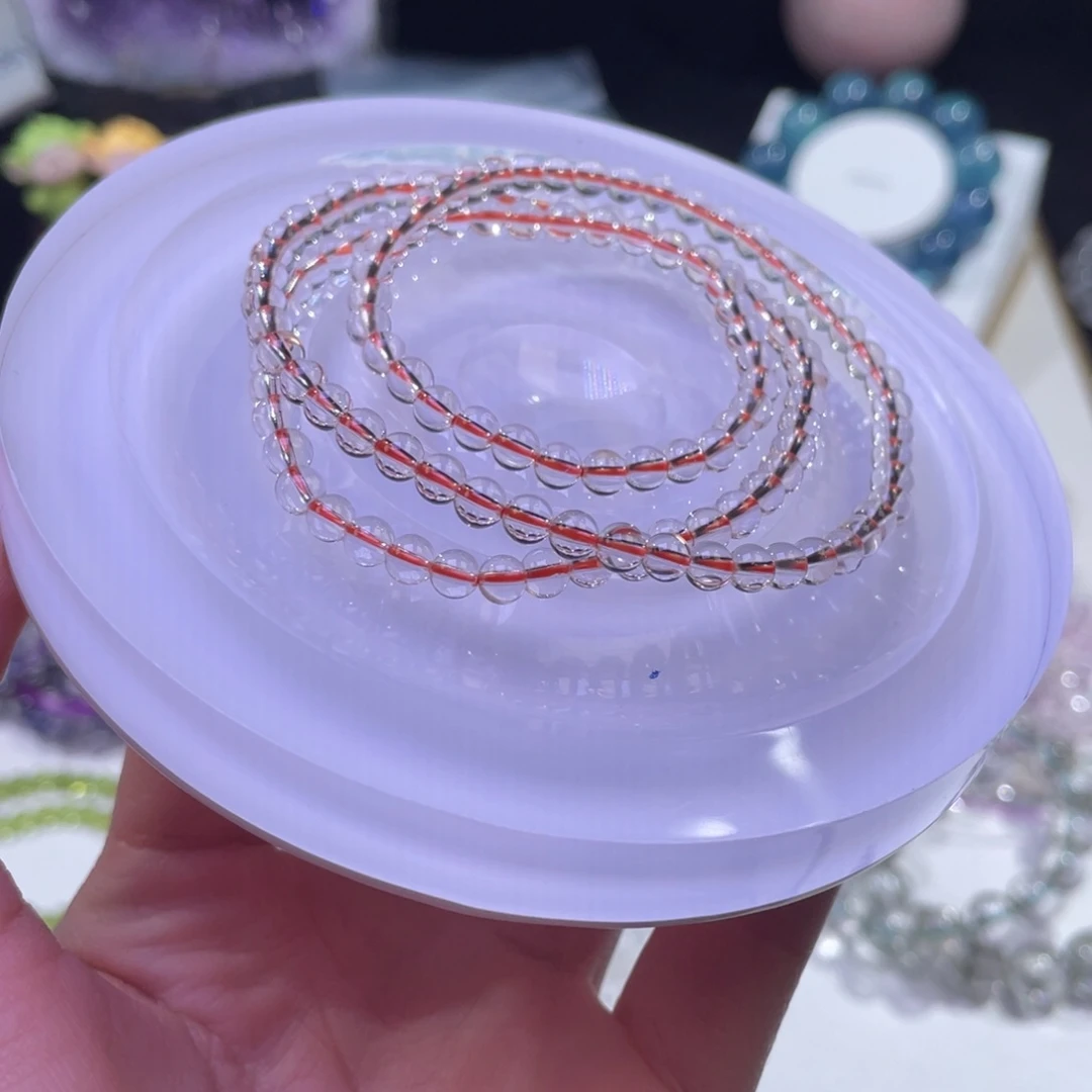 未镶嵌手链水晶净体巴西黄水晶4+