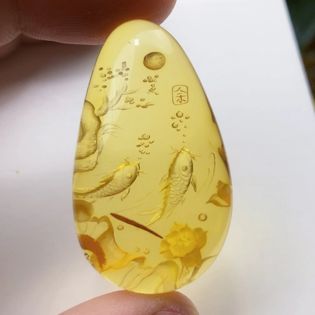 【闪购商品】金珀吊坠(不含链)未镶嵌