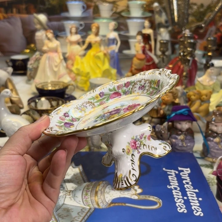 瓷片欧洲中古瓷器（汉莫斯利）足步开片