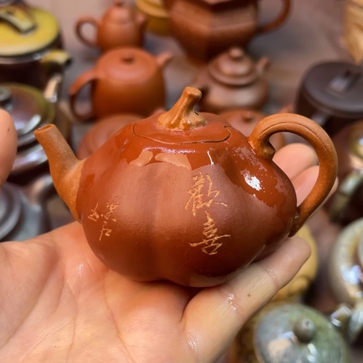 茶壶紫砂宜兴紫砂原矿泥料80全手工