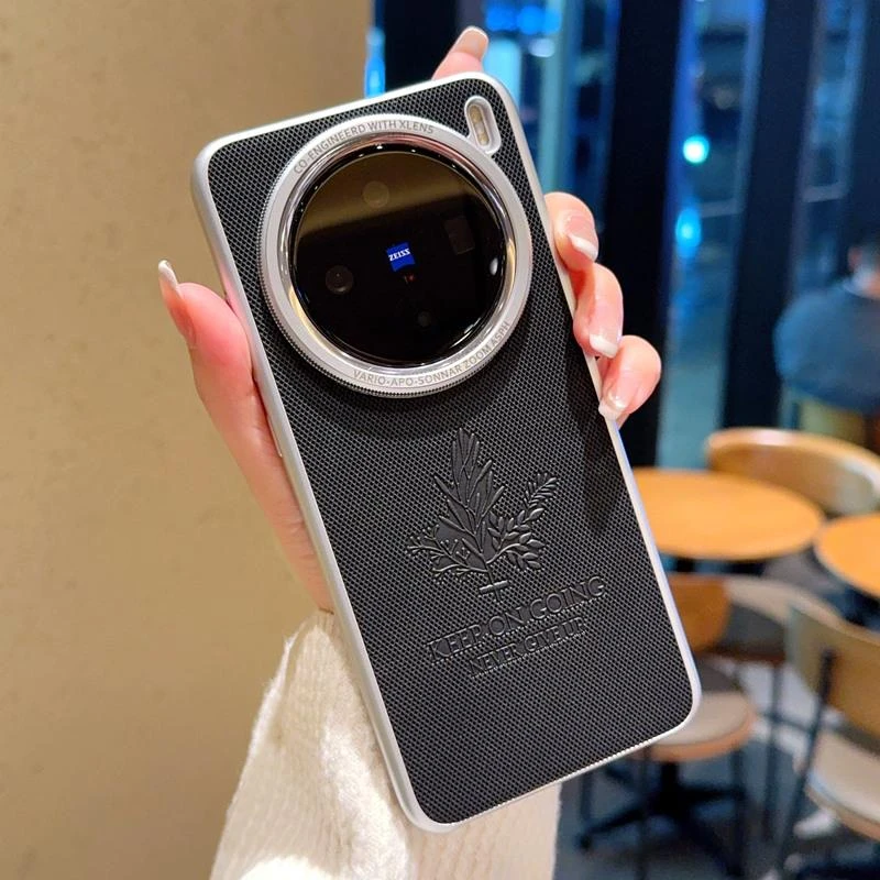 原装正品适用vivoX200s手机壳全包轻奢防摔贴皮印花皮纹x200Ultra