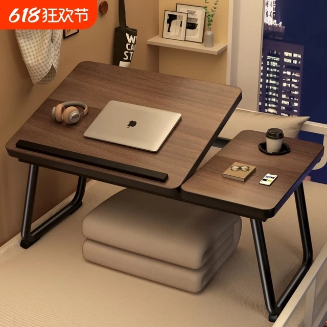 可升降床上小桌子笔记本电脑支架卧室飘窗桌家用懒人床上桌学生宿