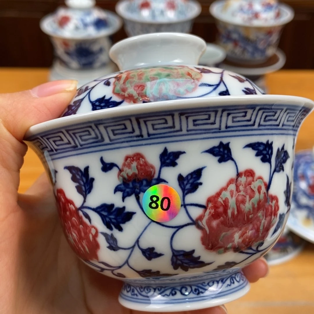 手绘现代茶具非古董