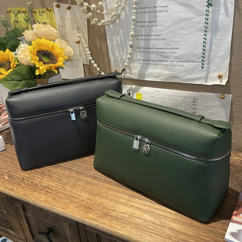 荔枝纹牛皮27饭盒包