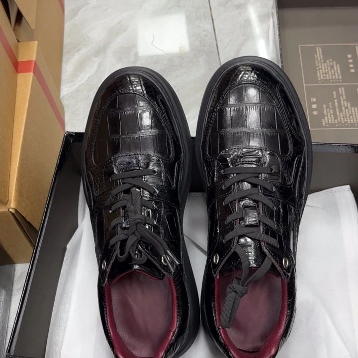 织物鳄鱼皮高光红内41