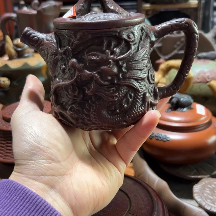 紫砂茶壶紫砂壶收藏起来了！